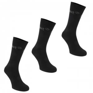 Gelert 3 Pack Thermal Socks Junior - Black