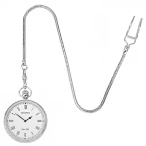 Sekonda Mens White Dial Silver Coloured Pocket Watch 1792