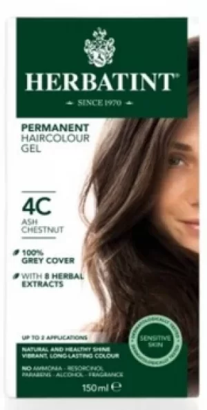 Herbatint Ash Chestnut Ammonia Free Hair Colour 4C 150ml