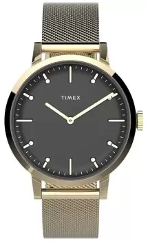 Timex TW2V37200 Womans Midtown Black Dial Stainless Watch