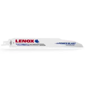 Lenox 10TPI Demolition Reciprocating Saw Blades 229mm Pack of 5