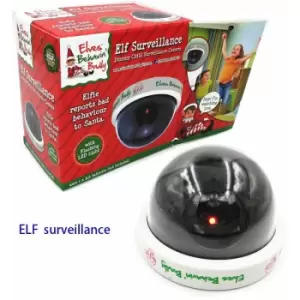Elf Surveillance Dummy cctv Camera Christmas Accessory With LED Light