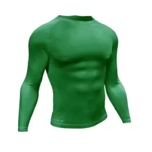 Precision Essential Baselayer Long Sleeve Shirt Adult (green, Small 34-36")