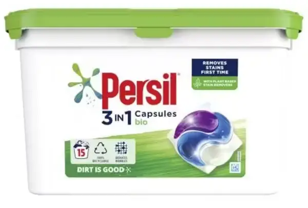 Persil 3-in-1 Bio Washing Capsules 15x Washes