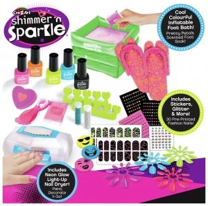 Shimmer N Sparkle Neon Manicure and Pedicure Set
