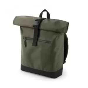 Bagbase Roll-Top Backpack / Rucksack / Bag (12 Litres) (One Size) (Military Green)