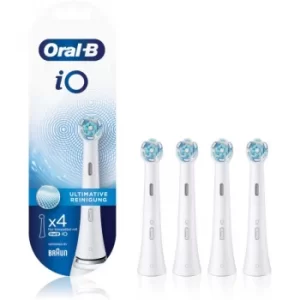 Oral B iO Ultimate Clean Replacement Heads For Toothbrush White 4 pc