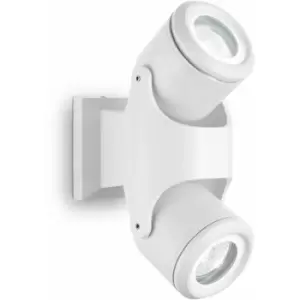 01-ideal Lux - White wall light XENO 2 bulbs