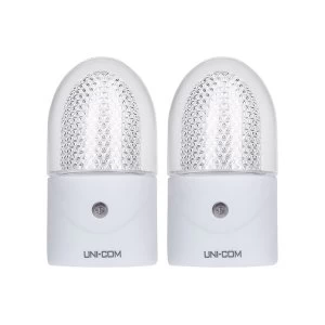 UNI-COM Night Lights - Twin Pack UK Plugs
