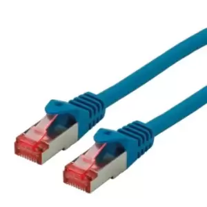Roline Blue Cat6 Cable, S/FTP, Male RJ45, Terminated, 1m