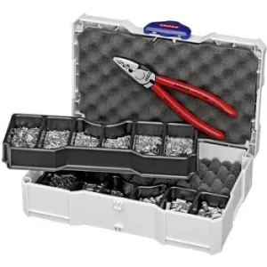 Knipex 97 90 05 Crimper Ferrules 0.25 up to 16 mm² Incl. Tanos Mini-systainer, Incl. ferrule set