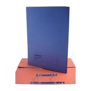 Guildhall Foolscap 315gm2 Manilla Pocket Spiral File Folder Blue Pack of 25