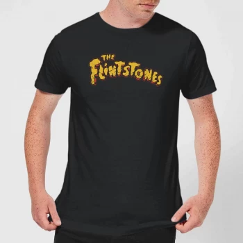 The Flintstones Logo Mens T-Shirt - Black - 5XL