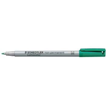 315 Lumocolor Non-permanent Pen 1.0MM Medium Tip - Green (Pack-10)