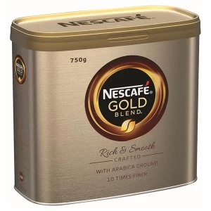 Nescafe Gold Blend Instant Coffee Tin 750g Ref 12339209 Pack 23x Free