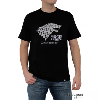 Game Of Thrones - Winter Is Coming Mens XX-Large T-Shirt - Black
