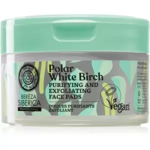 Natura Siberica Polar White Birch Exfoliating Cotton Pads For Oily And Problematic Skin 20 pc