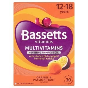 Bassetts Vitamins Multivitamins 12-18 Years Pastilles 30s