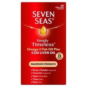 Seven Seas Maximum Strength Cod Liver Oil Capsules 60
