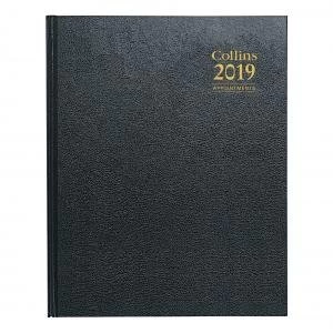Collins A36 Quarto 2019 Appointment Diary Week to View Black Ref A36