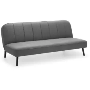 Ilford Curved Back Sofabed Grey Fabric Upholstered