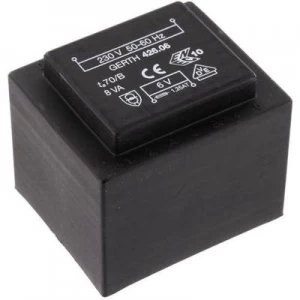 PCB mount transformer 1 x 230 V 1 x 15 V AC 8 VA 533 mA