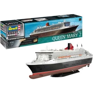 Queen Mary 2 Ocean Liner Platinum Edition 1:400 Scale Level 5 Revell Model Kit