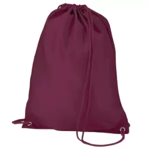 Quadra Gymsac Shoulder Carry Bag - 7 Litres (One Size) (Burgundy)