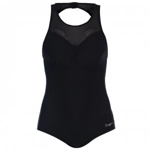 Zoggs Marengo Mesh Clipback Swimsuit Ladies - Black