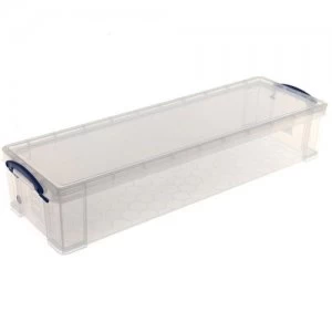 Really Useful Clear Plastic Storage Box with Lid 22L