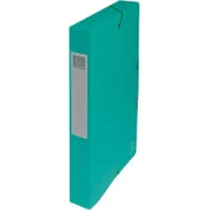 Exacompta Elasticated Box File 40mm, A4, Green, Pack of 8