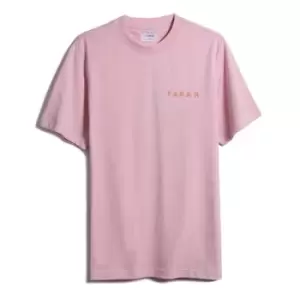 Farah Jeff Short Sleeve T-Shirt Mens - Pink