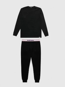 Diesel Justin Pyjama Set, Black Size M Men