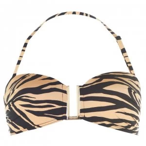 Biba Bandeau Bikini Top - Tiger Print