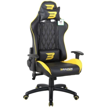 BraZen Phantom Elite PC Gaming Chair - Yellow