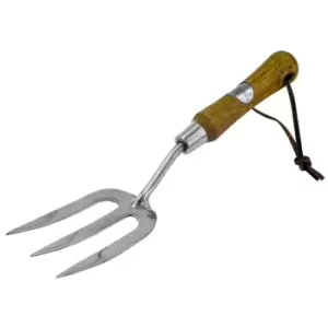 Rolson Stainless Steel Hand Fork with Ash Handle