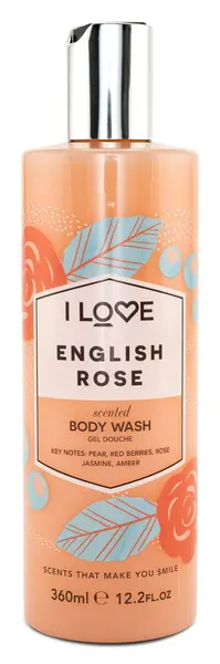I Love Cosmetics English Rose Body Wash 360 ml