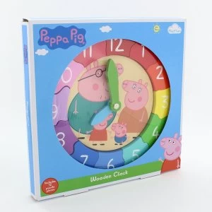 Peppa Pig Wooden Jigsaw Puzzle Clock