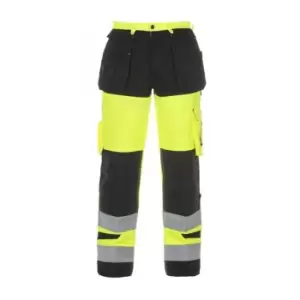 Hertford High Visibility Trouser Two Tone Saturn Yellow/Black - Size 42R
