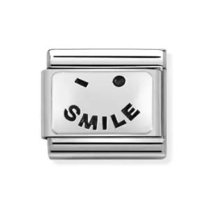 Nomination Classic Silver Smile Charm