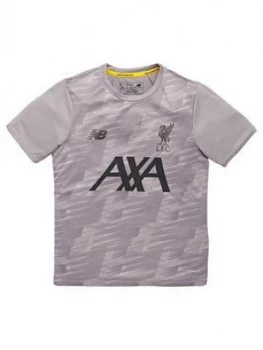 Boys, New Balance Liverpool FC Junior 2019/20 Off Pitch Football Shirt - Grey, Size S