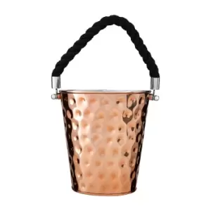 Medium Party Bucket in Copper Hammered Effect
