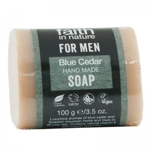 Faith In Nature Blue Cedar Hand Made Soap For Men - 100g