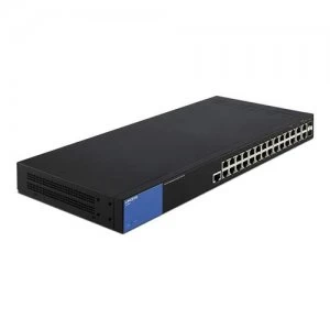 Linksys LGS528-UK network switch Managed L2/L3 Gigabit Ethernet (10/100/1000) Black 1U