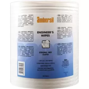 Ambersil 33353-AA Engineers Wipes 250 x 300mm - 400 Wipes