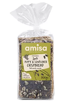 Amisa Spelt Crispbread - Poppyseed & Sunflower 200g