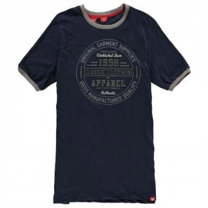 D555 Wilfred Classic T Shirt Mens - Navy