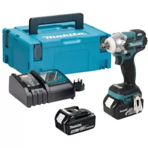 DTW285RTJ 18v lxt Brushless Impact Wrench 1/2' Drive - 2 x 5.0ah - Makita