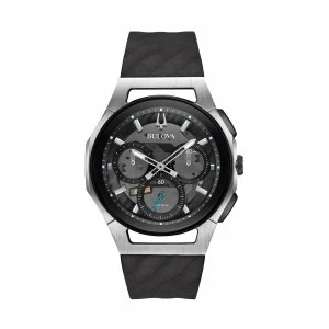Bulova Grey And Black 'Progressive CURV' Titanium Chronograph Watch - 98A161 - multicoloured