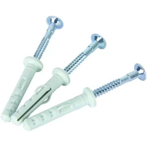 Wickes Nailable Plugs For Wickes Galvanised Stud Walling - 35mm Pack of 25